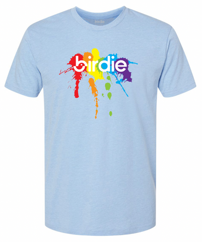 Grafitti Rainbow Tee- Blue